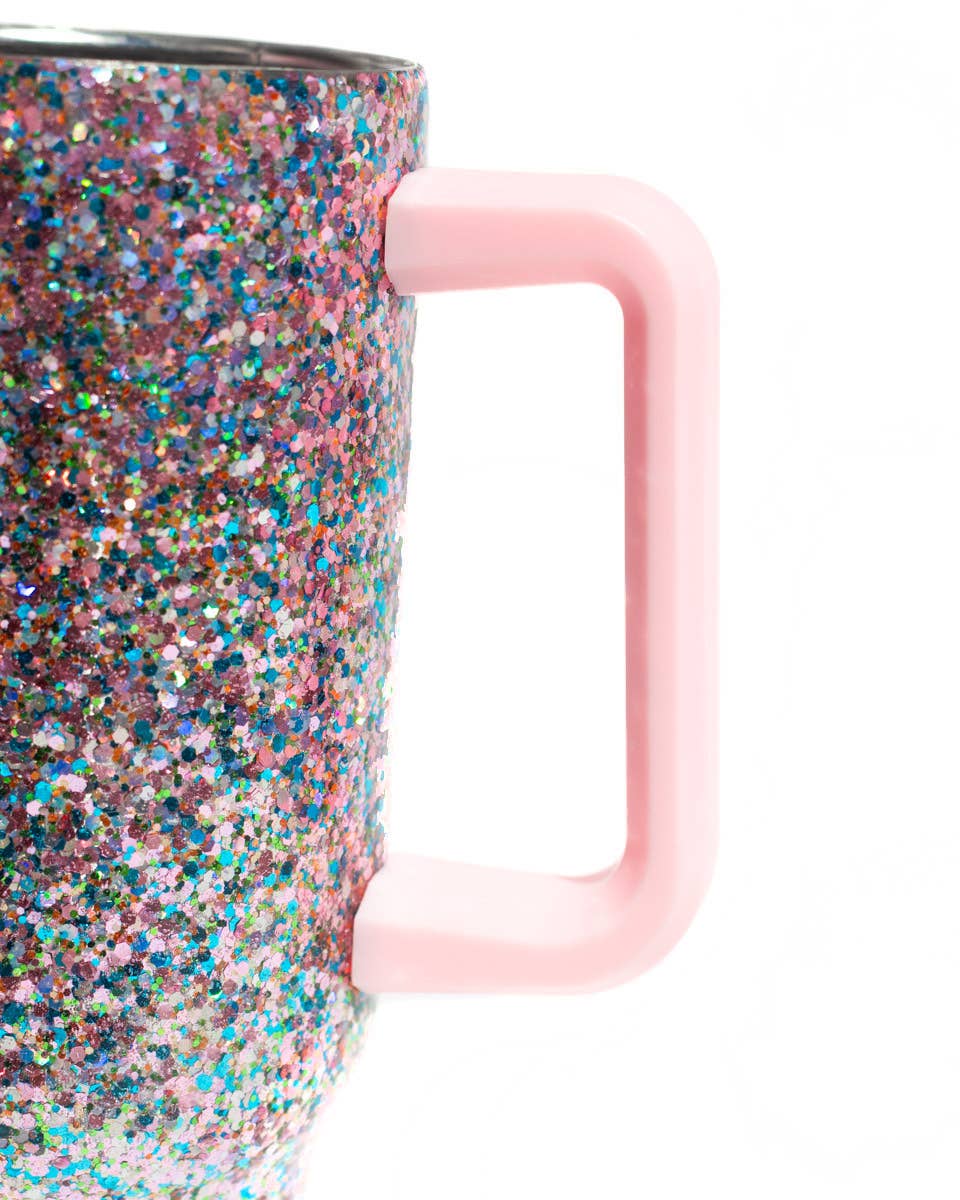GLITTER PARTY STAINLESS STEEL INSULATED OVERSIZED TUMBLER