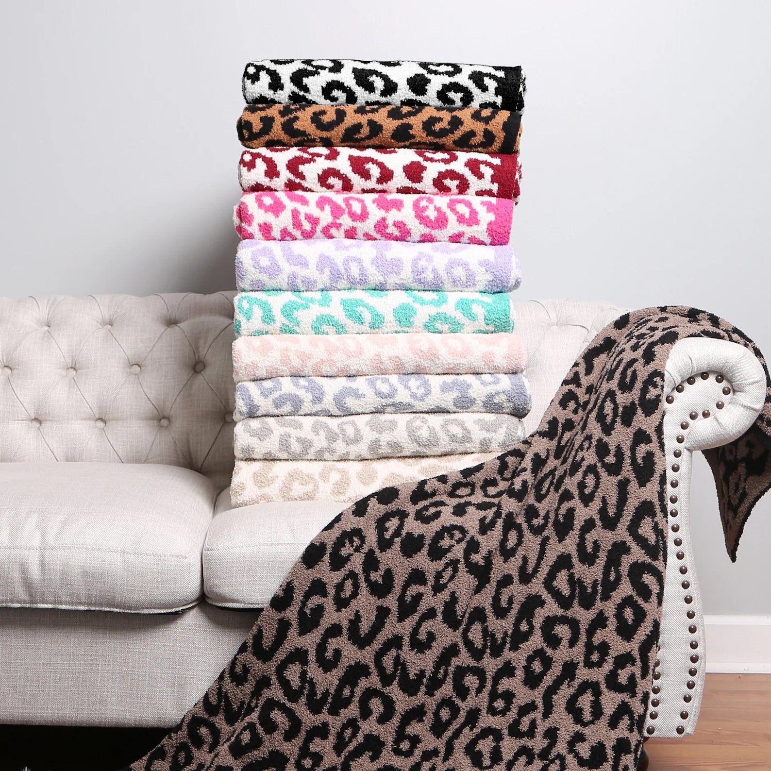 Comfy Luxe Blanket - Leopard